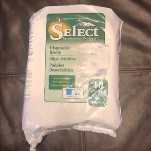 SELECT Diapers Briefs Sz X-Small 10 Pk (10pc) New
